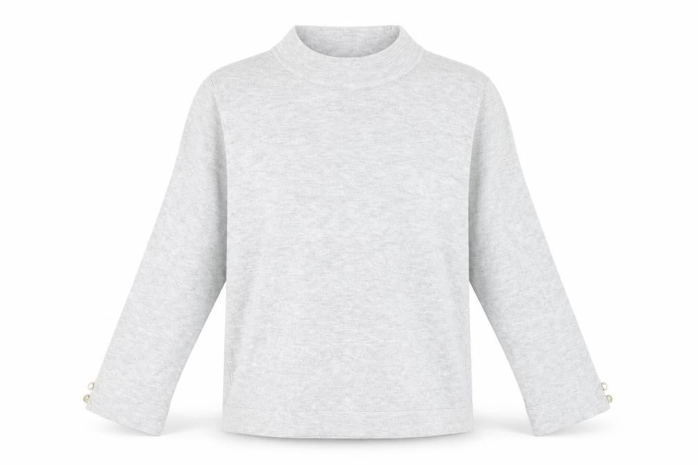 Front view of Tu women’s grey jumper, size UK 8