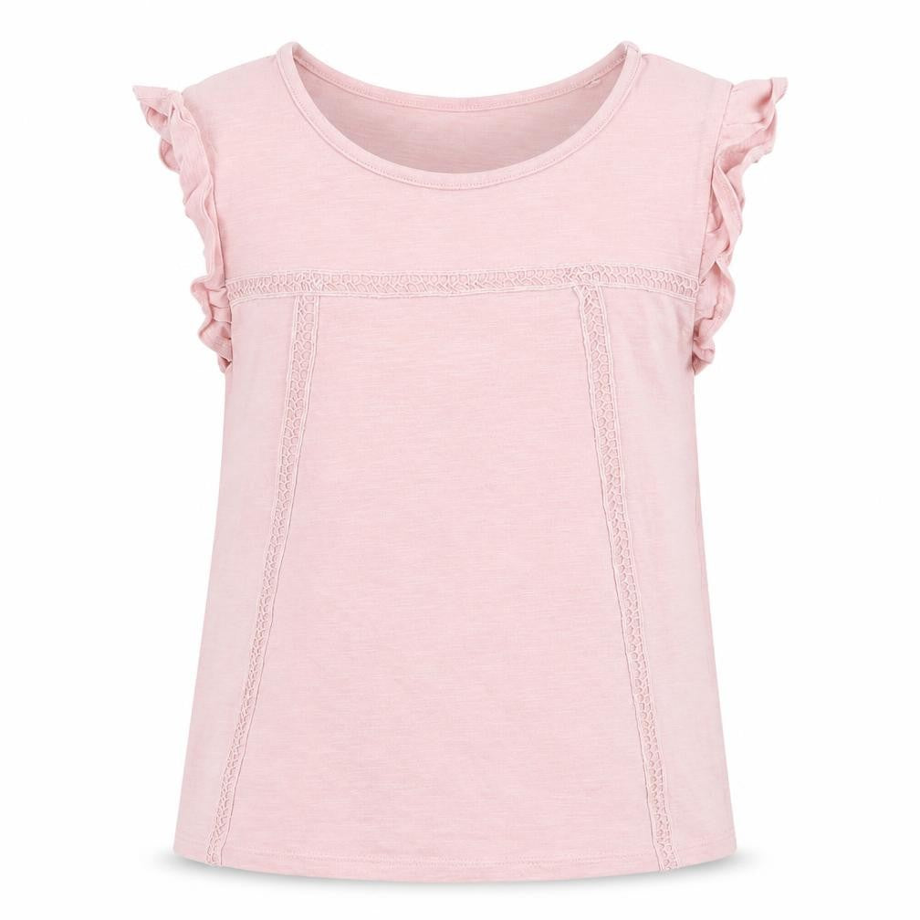 Front view of Tu girls’ pink basic casual, size 8, years