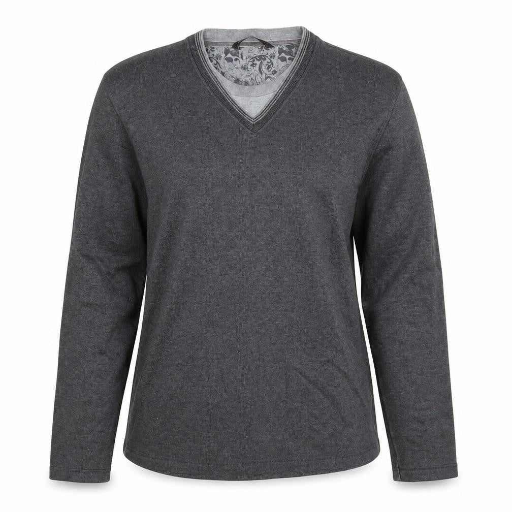 Front view of Next women’s grey jumper, size L