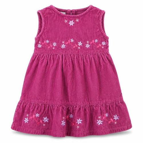 Morris mouse Girls Purple Floral  A-Line  Size 12-18 Months