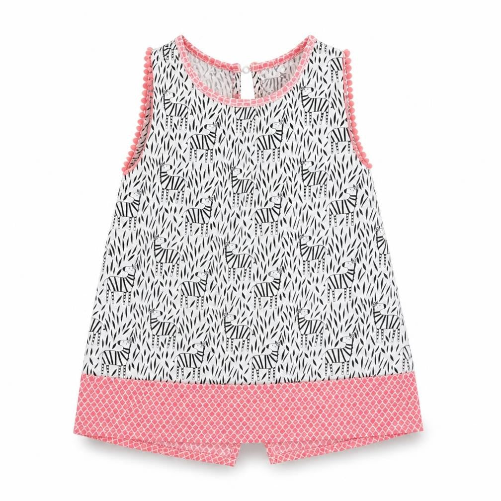 Front view of Mini Club girls’ white basic blouse, size 3-4, years