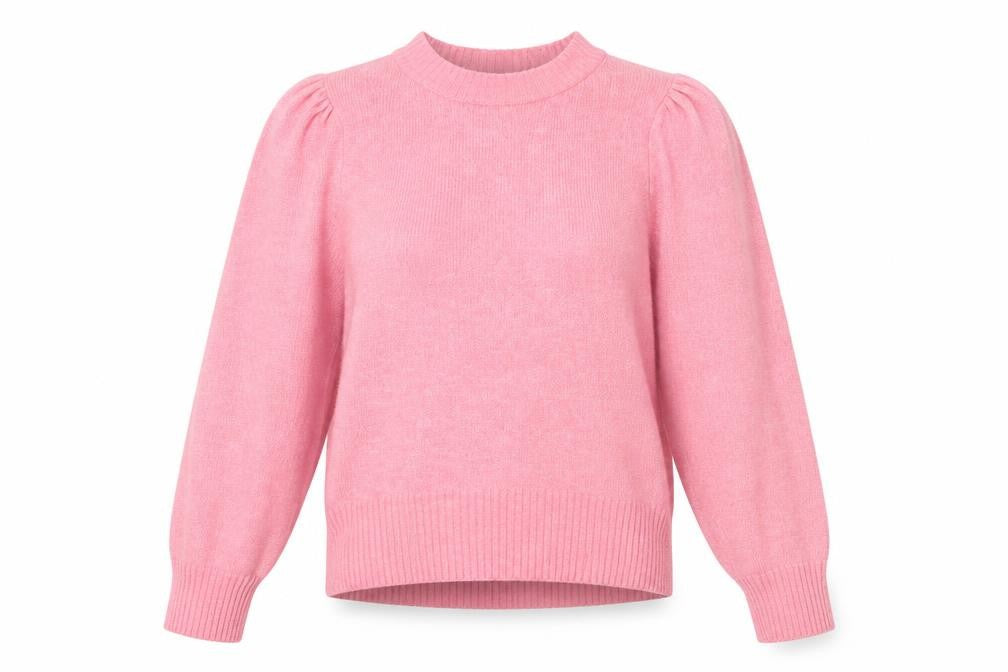 Front view of H&M women’s pink jumper, size S