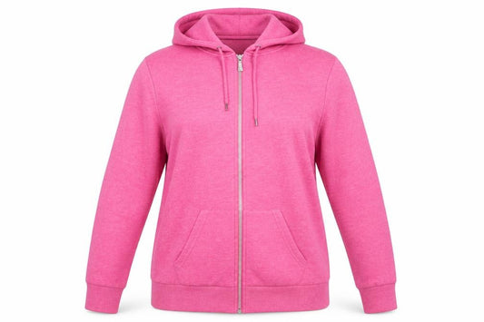Front view of Studio Basics women’s pink jacket, size UK 14