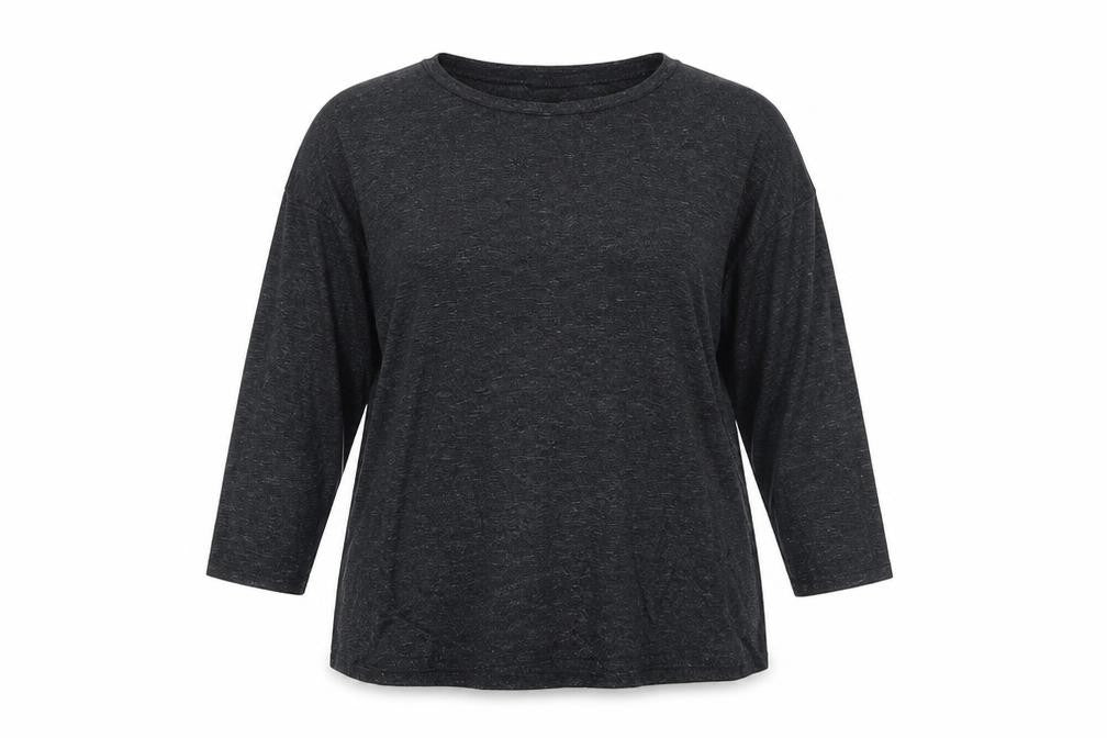 Front view of New Look women’s grey basic blouse, size UK 10