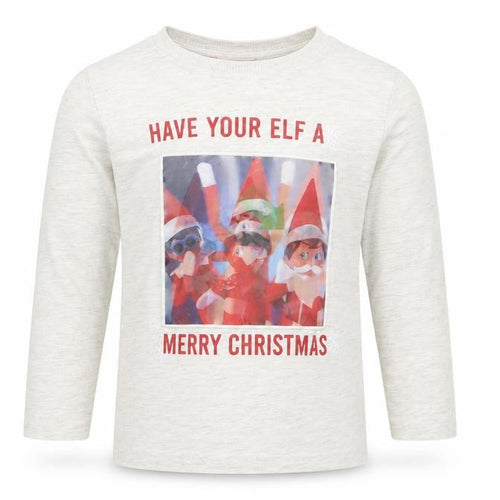M&S Boys Grey   Basic T-Shirt Size 2-3 Years  - have your elf a merry christmas