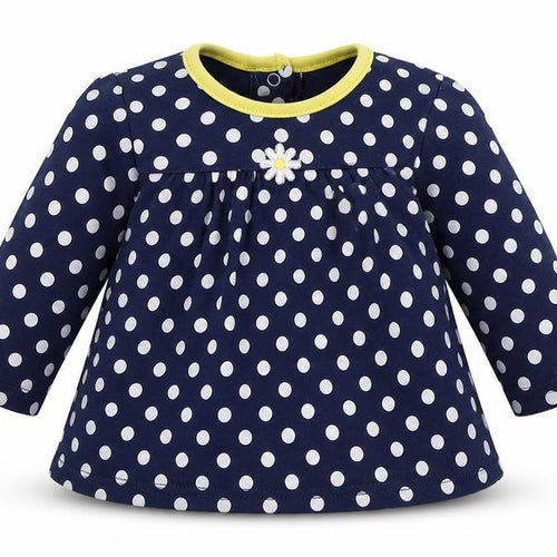 Little Me Baby Black Polka Dot  A-Line  Size 12 Months
