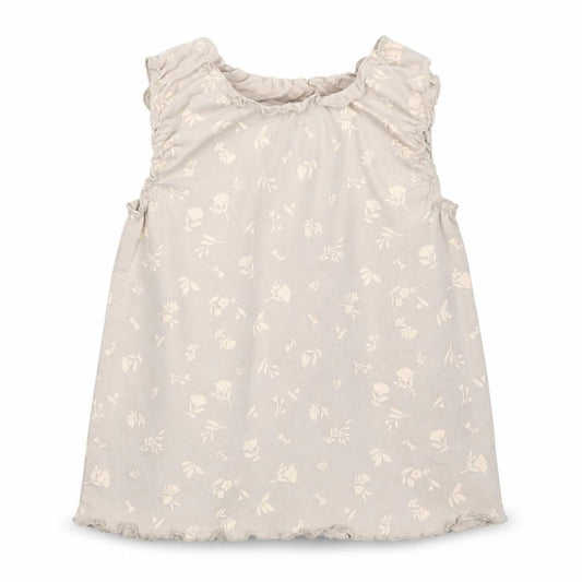 Front view of George girls’ grey floral a-line, size 12-18, months