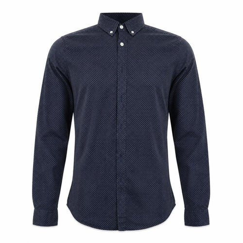 Topman Mens Blue Polka Dot   Button-Up Size S