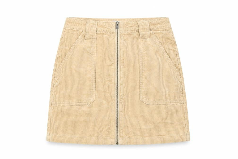 Hollister Womens Beige   Straight & Pencil Skirt