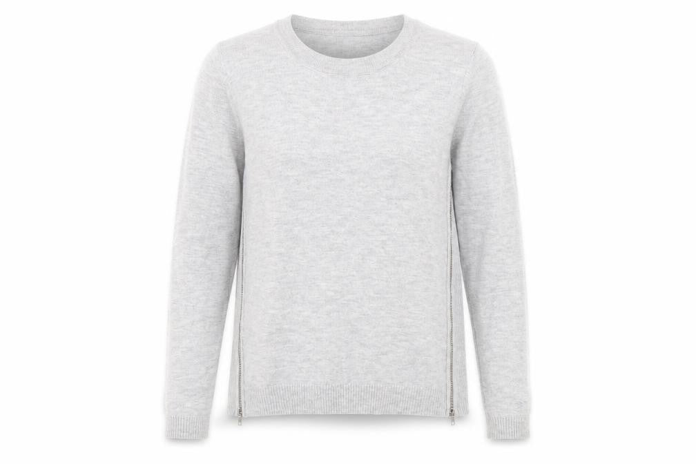 Front view of Marks & Spencer women’s grey jumper, size S