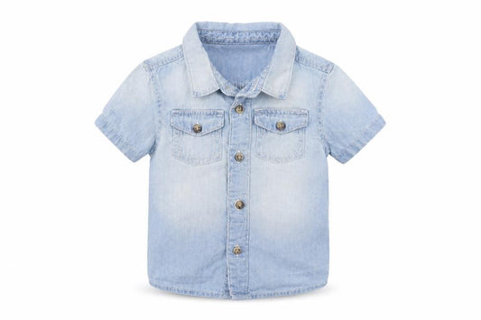 Front view of Primark Baby Blue Jacket, size 6-9, Months