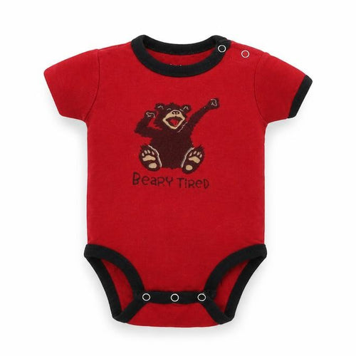 Lazy One Baby Red   Babygrow One-Piece Size 6-9 Months