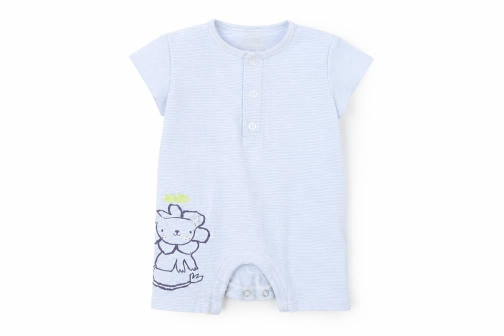 fred & flo Baby Blue Striped  Babygrow One-Piece Size 3-6 Months