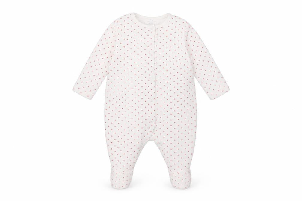 Earlydays Baby White Polka Dot  Coverall One-Piece Size 3-6 Months