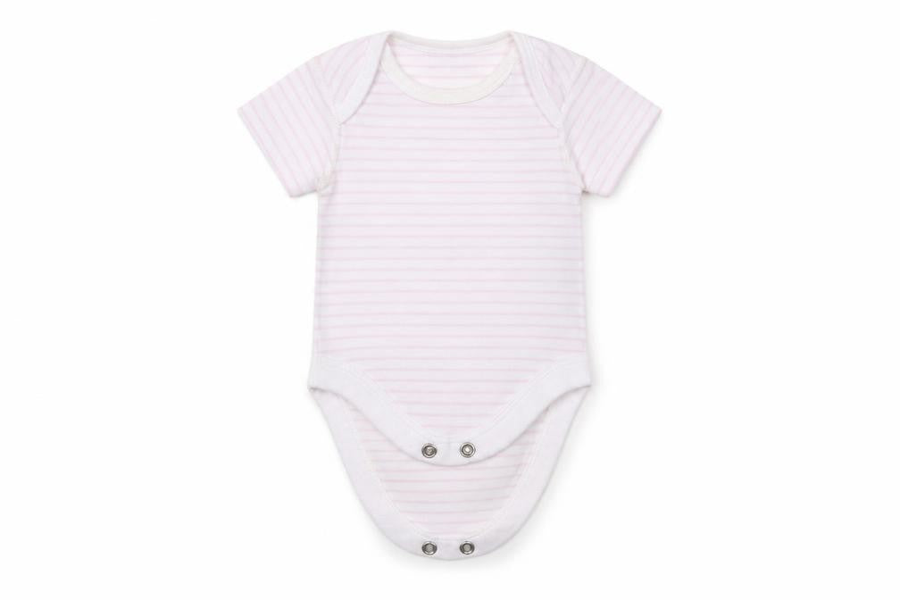 BHS Baby White Striped  Babygrow One-Piece Size 0-3 Months