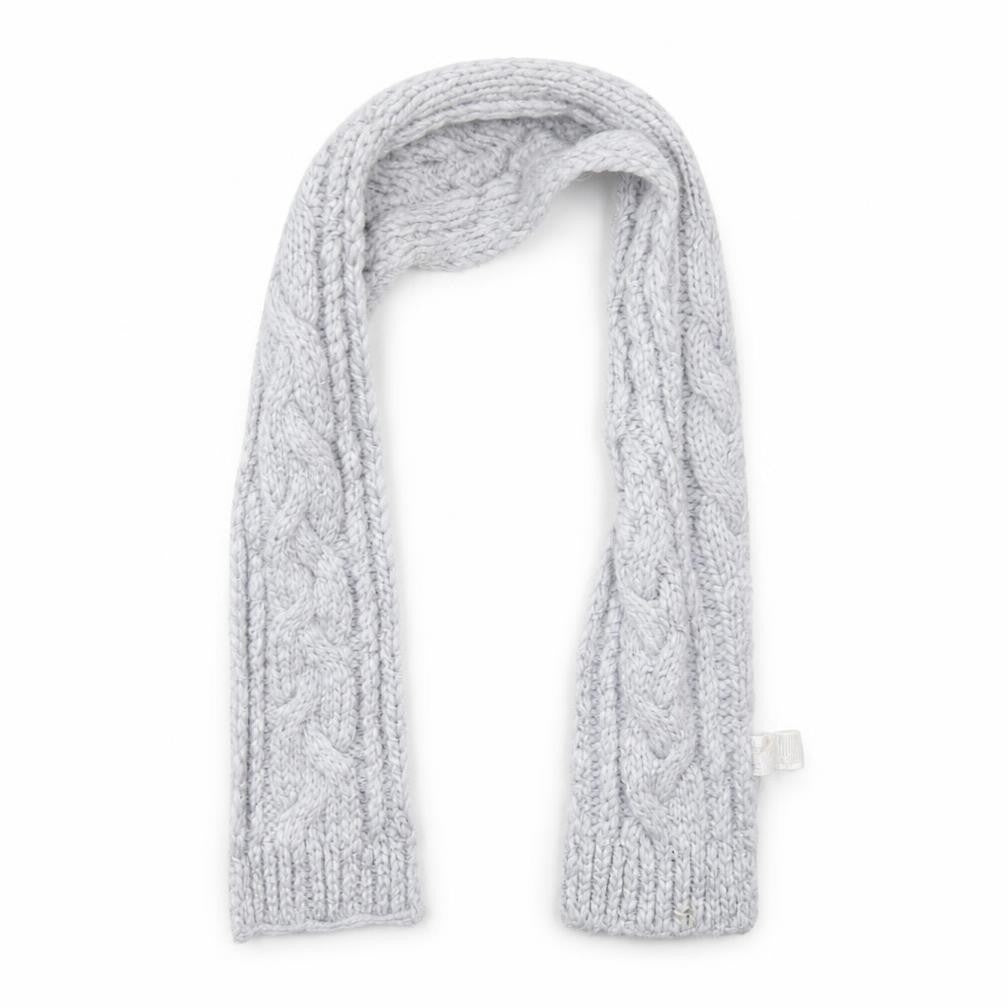 Front view of Primark girls’ grey knit scarf scarves & wraps one size