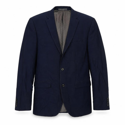 Front view of Next men’s blue jacket suit jacket, size 40