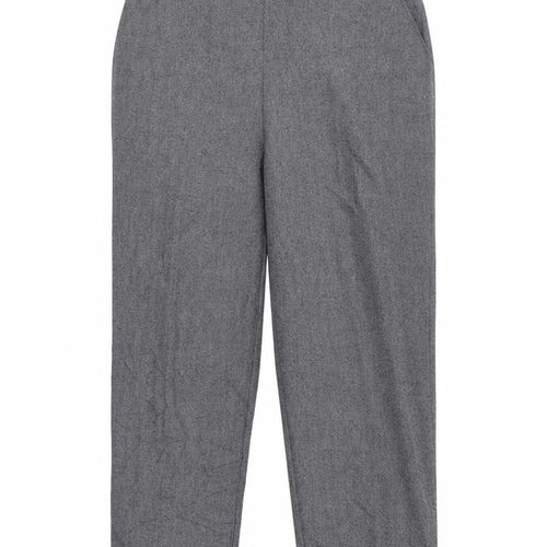 Autonomy Womens Grey   Cropped Trousers Size 12 L26 in - Elastic Waist