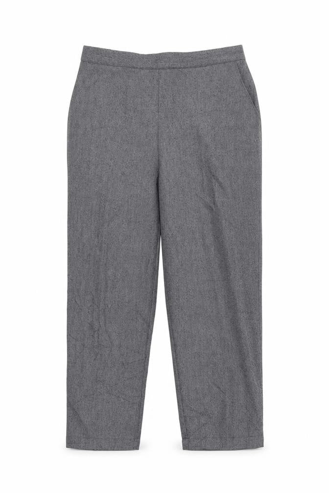 Autonomy Womens Grey   Cropped Trousers Size 12 L26 in - Elastic Waist