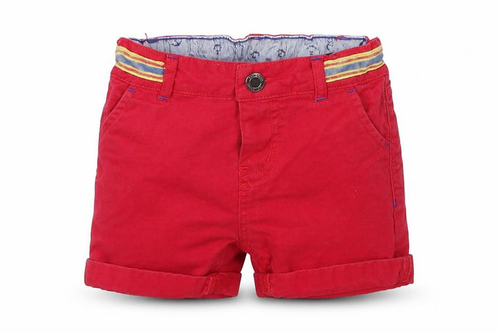 Monsoon Boys Red   Cropped Trousers Size 12-18 Months
