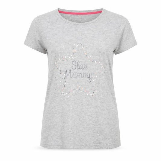 Front view of George women’s grey basic t-shirt, size UK 10
