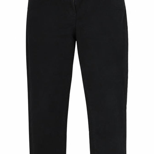 Preworn Womens Black  Denim Straight Jeans Size 12 L29 in