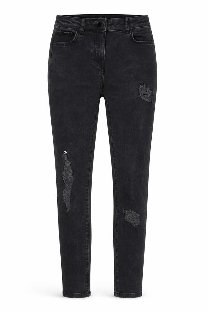 NEXT Womens Black  Denim Skinny Jeans Size 8 L28 in