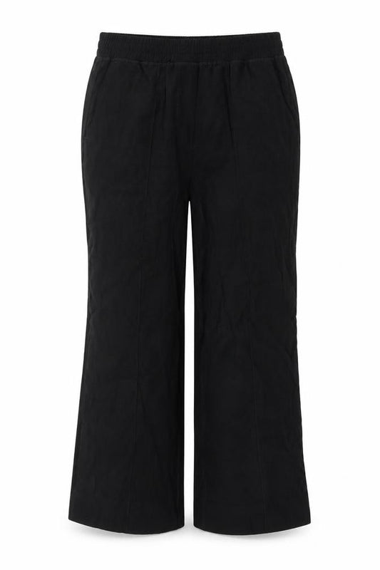Front view of Next women’s black trousers, size UK 10, 27-inch leg