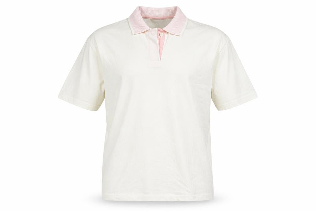 Front view of JRB Golf men’s ivory polo, size XL