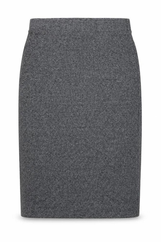 Front view of H&M women’s grey bandage skirt, size M