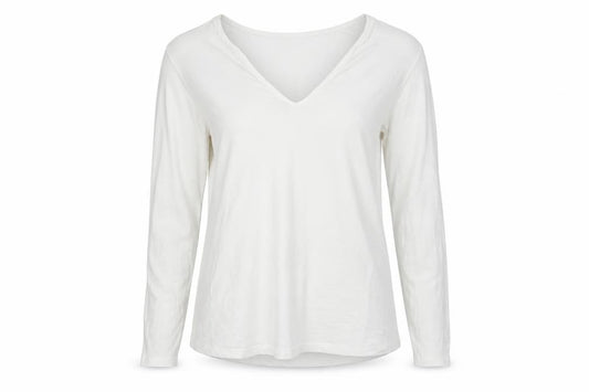 Front view of ASOS women’s white basic t-shirt, size UK 16