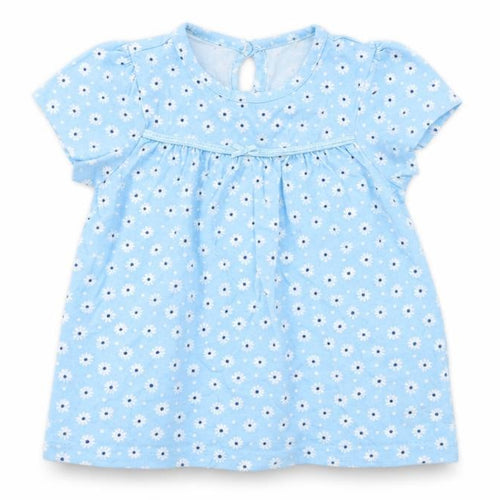 George Baby Blue Geometric  Fit & Flare  Size 9-12 Months