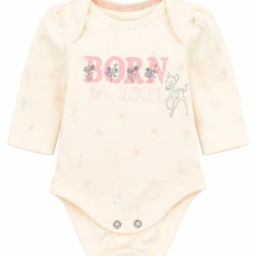 George Girls Beige Floral  Babygrow One-Piece Size Newborn  - Tiny baby