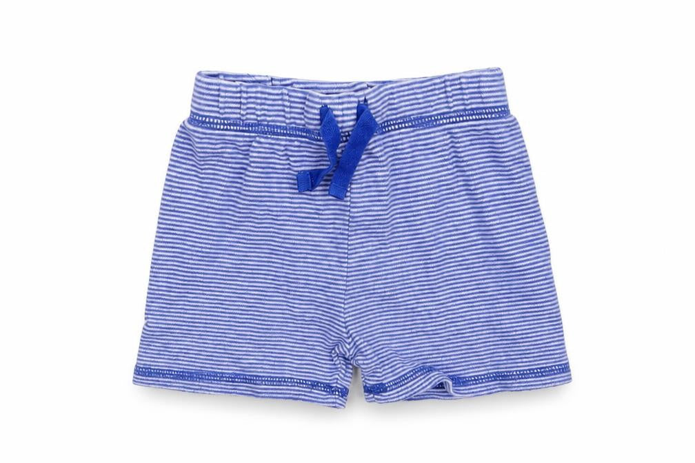 George Boys Blue Striped  Cropped Trousers Size 3-6 Months
