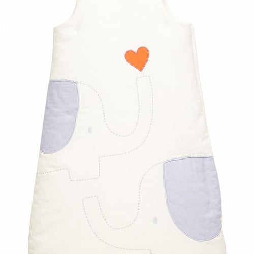 NP Heart Girls Ivory Animal Print  Coverall One-Piece Size 0-3 Months  - Elephant Print