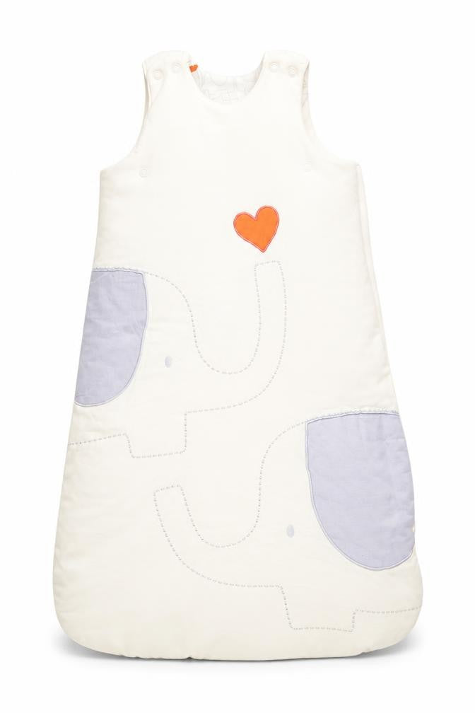 NP Heart Girls Ivory Animal Print  Coverall One-Piece Size 0-3 Months  - Elephant Print