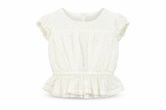 Front view of Next Baby White Basic Blouse, size 3-6, Months