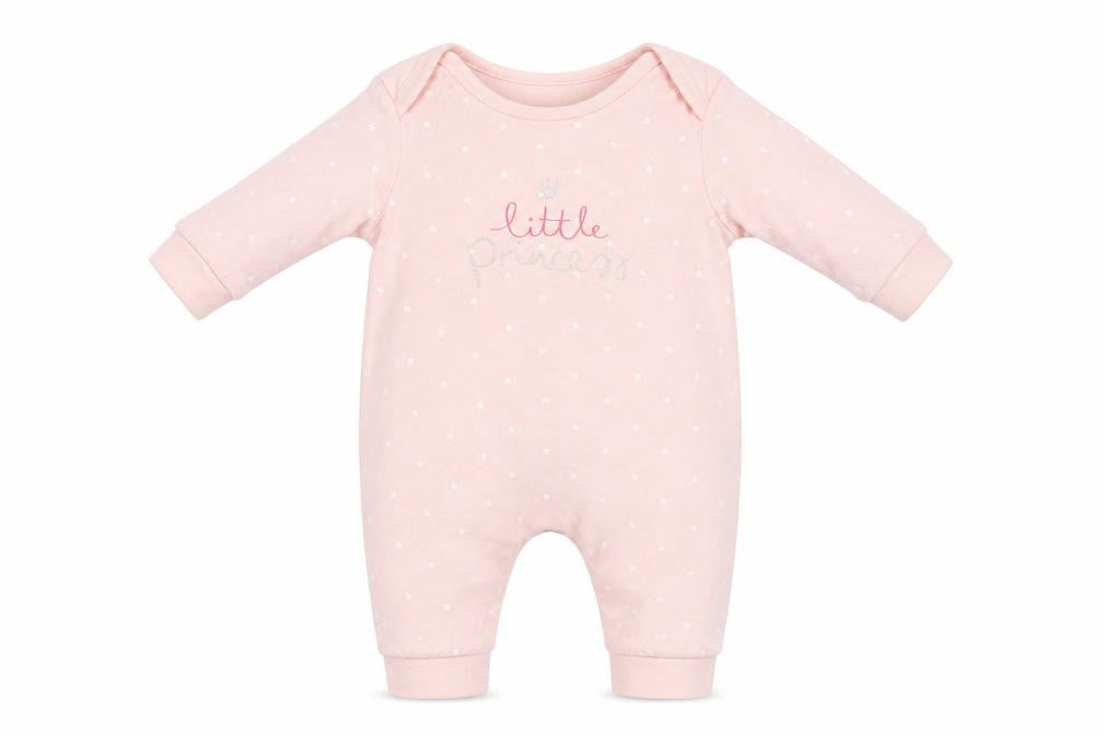 Blue Zoo Baby Pink Geometric  Babygrow One-Piece Size 0-3 Months  - Star Print