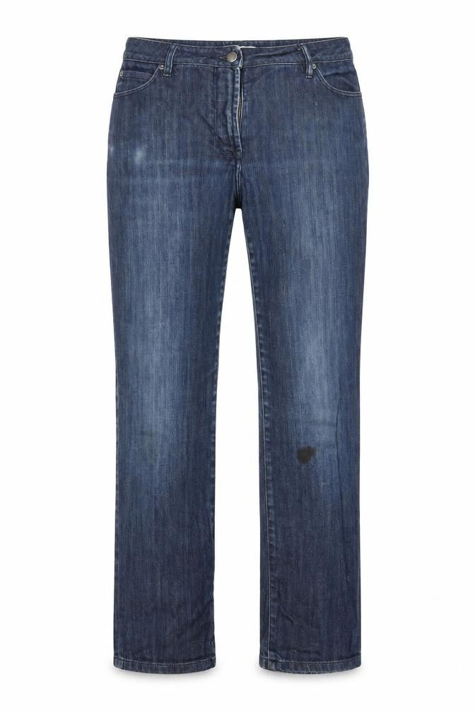 Front view of Precis women’s blue bootcut jeans, size UK 14, 28-inch leg