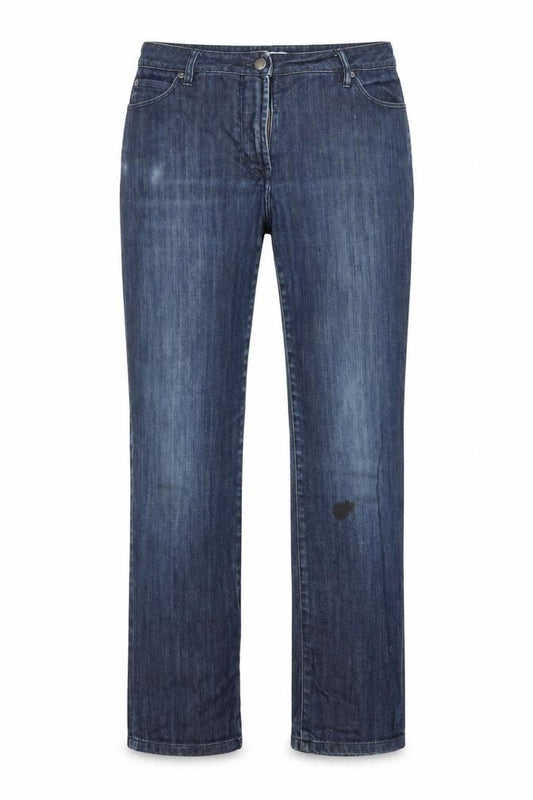 Front view of Precis women’s blue bootcut jeans, size UK 14, 28-inch leg