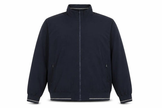 Front view of Mansize casuals men’s blue jacket, size M