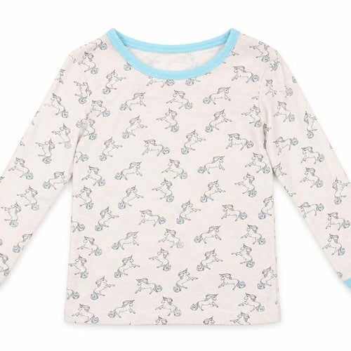 LILY & DAN Girls Multicoloured Animal Print   Pyjama Top Size 3-4 Years
