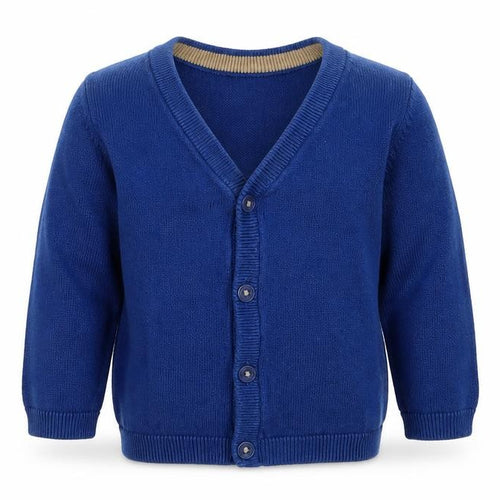 H&M Boys Blue  Knit Cardigan Jumper Size 6-9 Months