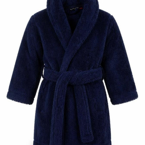 John Lewis Boys Blue Solid   Robe Size 3 Years