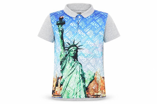 Front view of Rebel boys’ multicoloured basic t-shirt, size 11-12, years