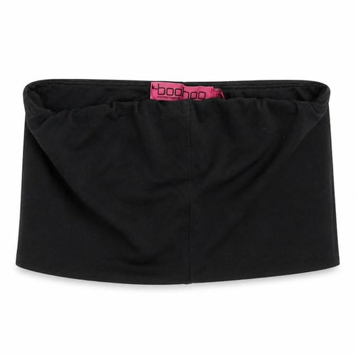 Boohoo Womens Black   Cropped T-Shirt Size 10