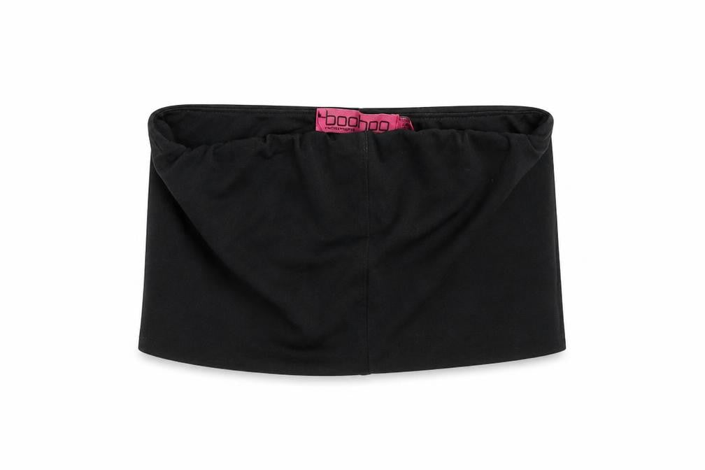 Boohoo Womens Black   Cropped T-Shirt Size 10