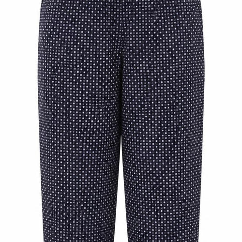 BM Mode Womens Blue Polka Dot  Capri Trousers Size 2XL L25 in
