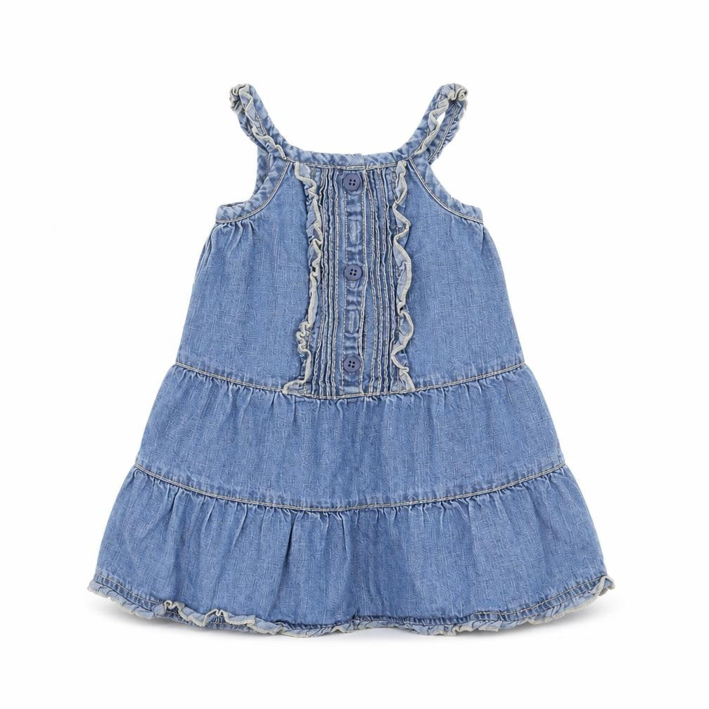 George Girls Blue  Denim Trapeze & Swing  Size 9-12 Months