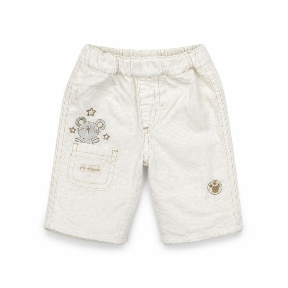 BHS Girls White    Trousers Size Newborn  - Embroidered detail